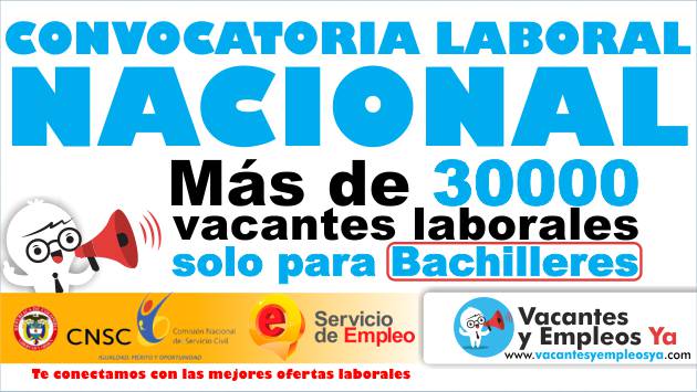 Convocatoria laboral para bachilleres